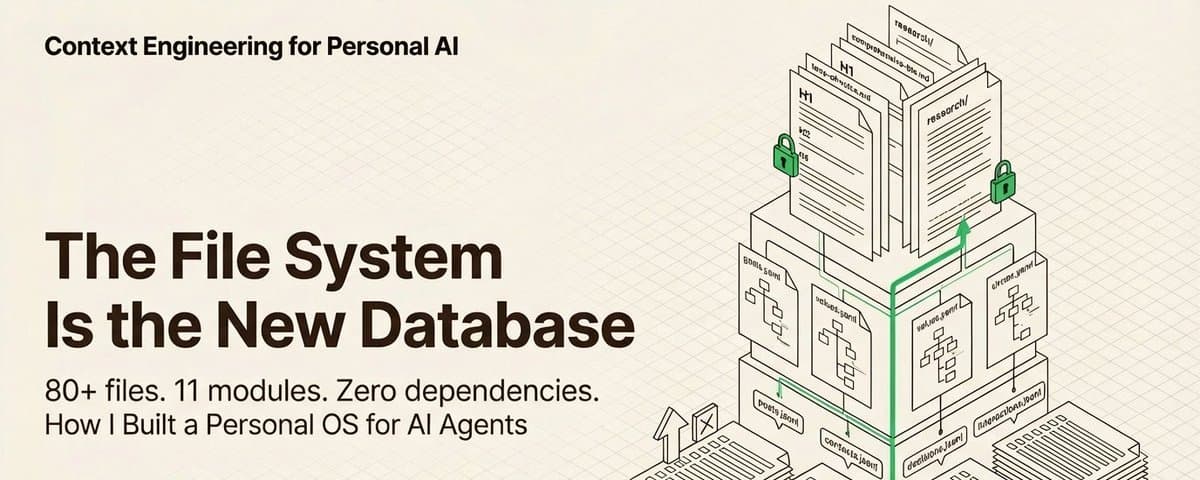 The File System Is the New Database: How I Built a Personal OS for AI Agents cover