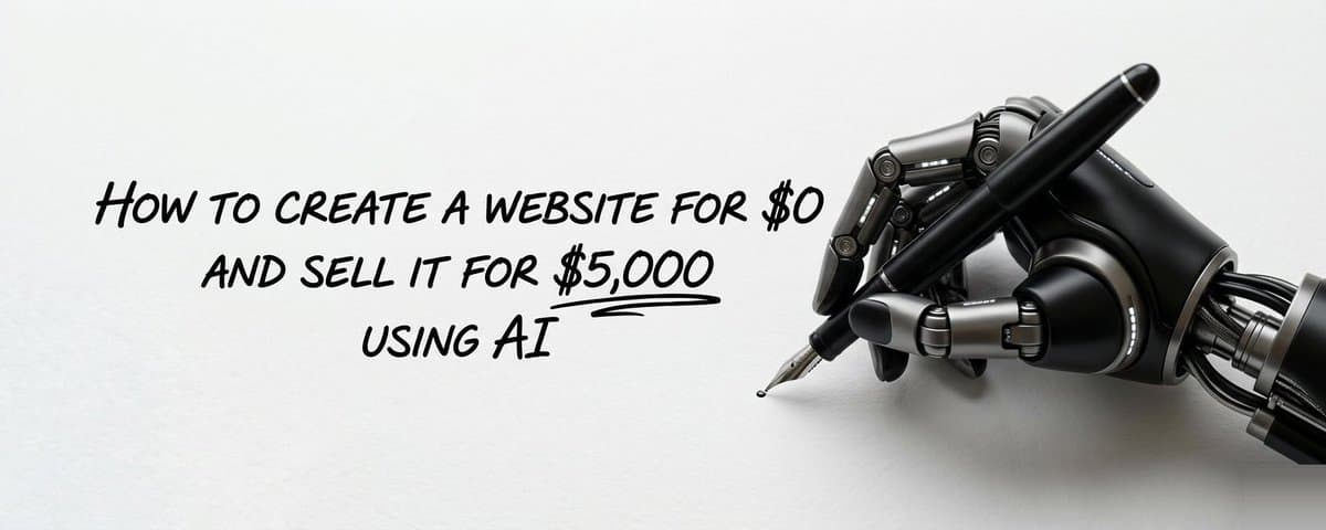 How to build your own website for $0 and 1 hour using Claude + Replit cover