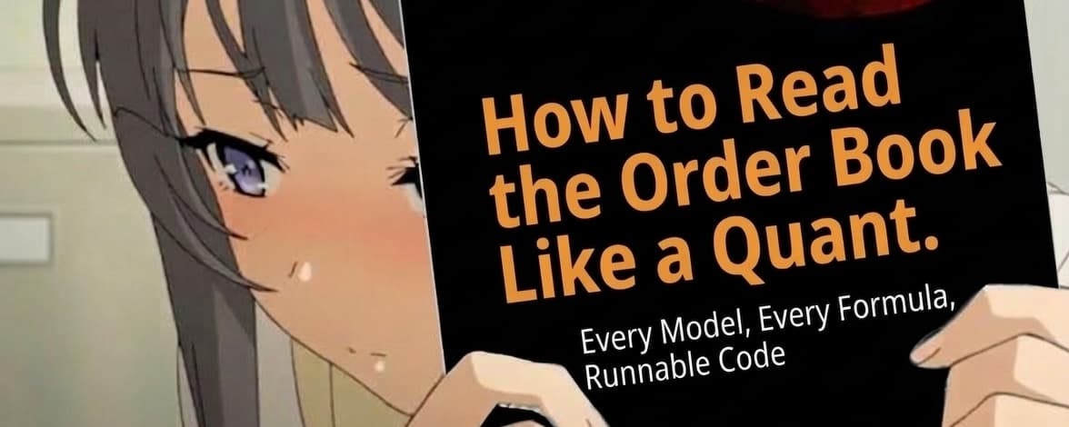 How to Read the Order Book Like a Quant. Every Model, Every Formula, Runnable Code thumbnail