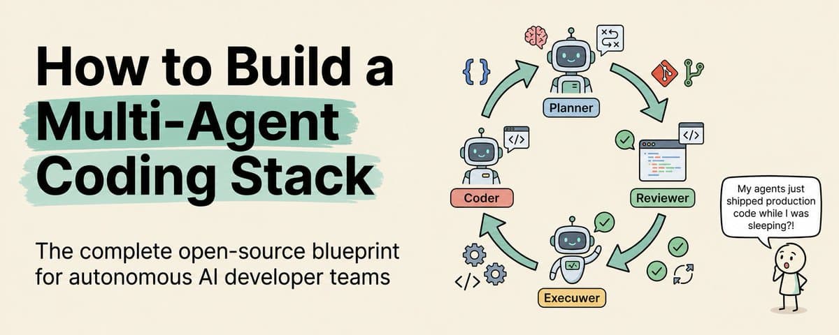 How to Build a Multi-Agent Coding Stack in 2026 (Full Course) cover