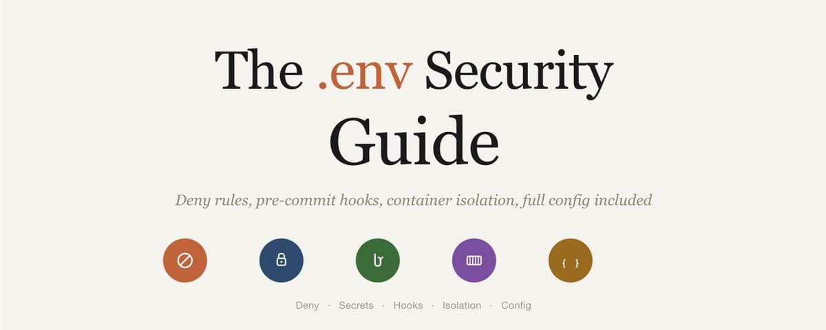 The .env Setup That Keeps Claude Code From Leaking Your Secrets (Full Config Included) cover