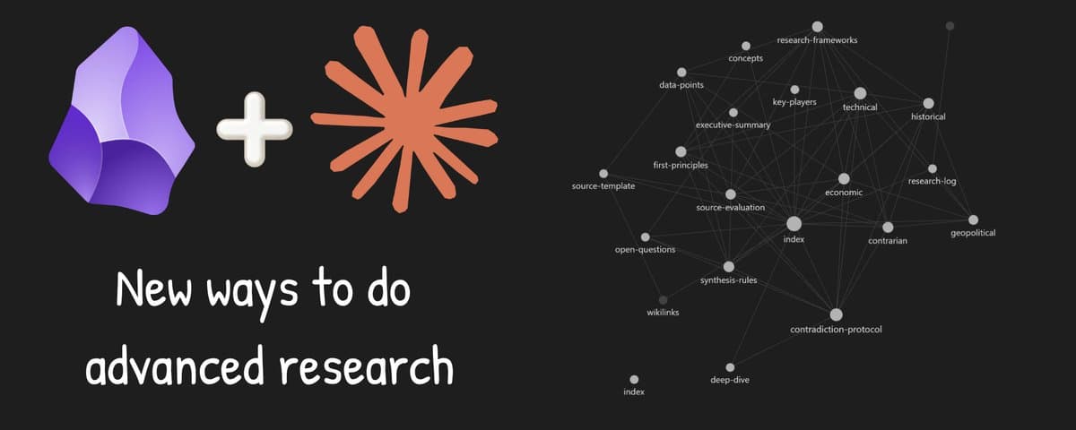 claude code + obsidian + skill graph. how to build a local research engine? cover